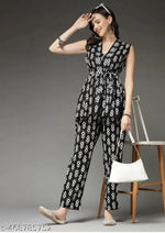 Women Loose Fit Co Ord Set, Printed Two Piece Set