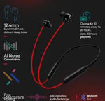 Z2 Red Bluetooth Neckband – Magnetic On/Off | Clear Mic | ENC Mode | 2-Day Battery Life | High Bass | 10mm Drivers