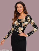 Polyester Crop Top For Women Korean Top For Women Fashion Top Party Trendy Top Under 299