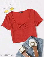 Stylish Deep neck crop for women