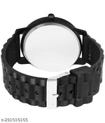 BEST QUALITY BEST PRICE Classy Analogue Black Dial Tranding  Pu Belt Watches For Men Boys