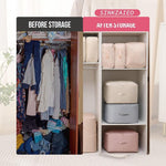 Space Saving Self Compression Organizer, Packing Cubes, Waterproof & Moisture-Proof (Pack of 1)