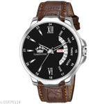 Day n Date Series Men's Black Silver Chain Analog Watches Classic, Attractive, Professional, top-trendy and stylish Analog Watches for Men/boys for office, school use