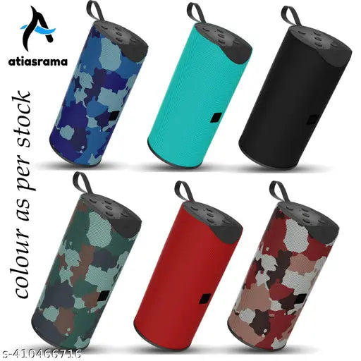 Wireless rechargeable portable Premium bass Multimedia 10 W Bluetooth Speaker ( Multicolour as per stock )