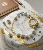 New Design craker beads trending korean watch || Women Watch || watch for girls || girls watch