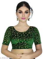 New Stylish Partywear Blouse New Latest Design 2024 Stylish Collection Velvet Blouse