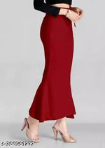 SHAPWEAR Microfiber Fishcut Flare Saree Shapewear, Petticoat, Skirts for Women, Lycra Shape Wear