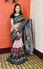 Pure cotton Sambalpuri printed saree pasapalli ikat
