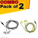 LOOK AND LOCK Loud Sound & High Bass Wired Headset with Mic Wired Headset  (White, In the Ear) Wired Headphones & Earphones