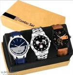 Multicolor (Pack of 3) Leather Analog Watch for Men