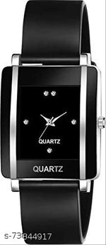 Jainx JW8552 Black Silicone Band Analog Watch for Women