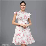 One Piec Dress | Dress for Parties | Women's Printed Dress | Women’s Party Dress | Printed Women’s Dress | Summer Casual Dress | Fancy & LigthWeigth Gown for Women and Girls | Stylish Western Frock