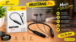 BT-235 Black Bluetooth Neckband – Powerful Bass | 20H Battery | Type-C Fast Charging | Magnetic Lock | Premium Metal Look | Clear Mic & HD Sound | Wireless Neckband