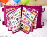 Amrut Internationals Kids Cotton Abcd Learning Toys Cushion Best For Birthday Gift, Red Colour Kids Learning Cushion Book