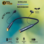 Supreme Wireless Bluetooth Neckband (Black) | 50 Hours Playback | Comfortable In-Ear Headset