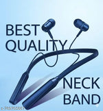 Wappler™ Stylish BT 235V2 Black Bluetooth Neckband | Super Bass & High Sound | Wireless Neckband | Best Neckband | Bluetooth Earphones | Bluetooth Headphones