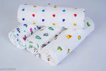 Kin and tin pack of 2 Soft and Gentle Muslin Baby Towels - Perfect for Your Little One
