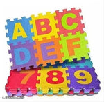 Trendy Kids Jigsaw Puzzle 36 Pieces Mini Puzzle Foam Mat for Kids, Interlocking Learning Alphabet and Number Mat for Kids - Multi-Color