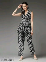Women Loose Fit Co Ord Set, Printed Two Piece Set