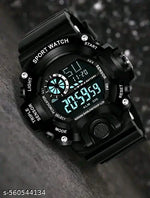 White Dial Multi-Functional Automatic Waterproof synthetic Green Strap Sport Digital Watch - For Boys