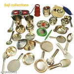 Miniature Steel Kitchen Toy Set bhatukali for baby girls and baby boys (kids toys) - Saji collections