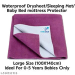 BABY RUBBER SHEET BABY BED PROTECTOR MAT | 90 X 100 CM ( C0LOUR - PINK) WATERPOROOF SHEET | PACK OF 1 SHEET