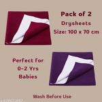 BABY RUBBER SHEET BABY BED PROTECTOR MAT | 90 X 100 CM ( C0LOUR - PINK) WATERPOROOF SHEET | PACK OF 1 SHEET