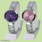 combo watch for women Best Quality Festive Season Flower Designer Round Dial Attractive Leather Belt combo wathces for women stylish girl watches analog leather belt watches wrist watches combo led watch for girl