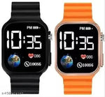 Grey Colour Digital Led Watch for Unisex Kids Boys n Girls