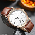 New Stylish LR 05 Black Dial Black PU Strap Watch For Boys And men