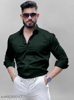 men formal shirts - GREEN