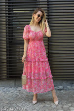 Honky Tonky Women Maxi Pink Dress