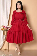 Bobbin Elastic Maxi Dress (Wine)