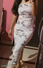 White imported net dress