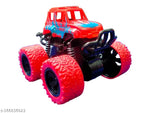 Caught Trendy Monster Trucks for Boys, Pull Back Vehicles Cars for Toddlers, 360° Rotation 4 Wheels Drive Durable Friction Powered Push and Go Toys Truck Best Gift Item for Kids Girls Boys.