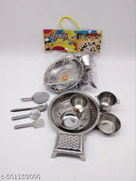 Miniature Steel Kitchen Toy Set bhatukali for baby girls and baby boys (kids toys) - Saji collections