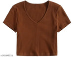 Stylish Deep neck crop for women