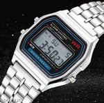 Trending Silver Colour Square Dial Digital Watch for Womens n Mens