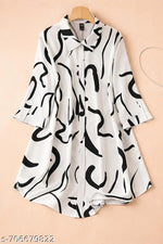 Striped Mini Dress with Flared Sleeves Casual Summer Vibes