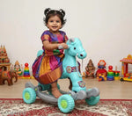 Baby Horse Rider And Rocker Toy For Kids Multicolor