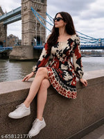 Striped Mini Dress with Flared Sleeves Casual Summer Vibes