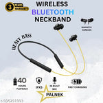 Supreme Wireless Bluetooth Neckband (Black) | 50 Hours Playback | Comfortable In-Ear Headset