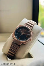 Jainx Rose Gold Magnet Mesh Chain Analog Wrist Watch for Women