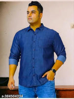 Denim Washed Single pocket shirt for men