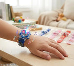 GOODLIKE Kitty Cat. Character Multicolored Glowing Light and Musical Digital Girl's Wrist Watch | Unique Cute Cartoon Character on Strap | Soft Silicone. Strap | Suitable for Age 3-12 Year Kids