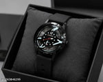 men black stylish paidu PU belt watch