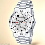 Rosra Golden Formal Watch For Men's Ring +Chain Free (MOR RING+ CHAIN) For Boys