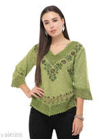 Casual Polyester Blend Round Neck Long Sleeves Animal Printed Black Stylish Top (