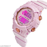 MADHAVWATCH  Silicon Pink Digital Watch for Boys & Girls