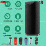 Atiasrama TG-113  Mate Portable Bluetooth Speaker Wireless Super Bass Sound Audio System/Water Resistent/Splashproof Built in Mic, TF Card Slot, FM, AUX, USB